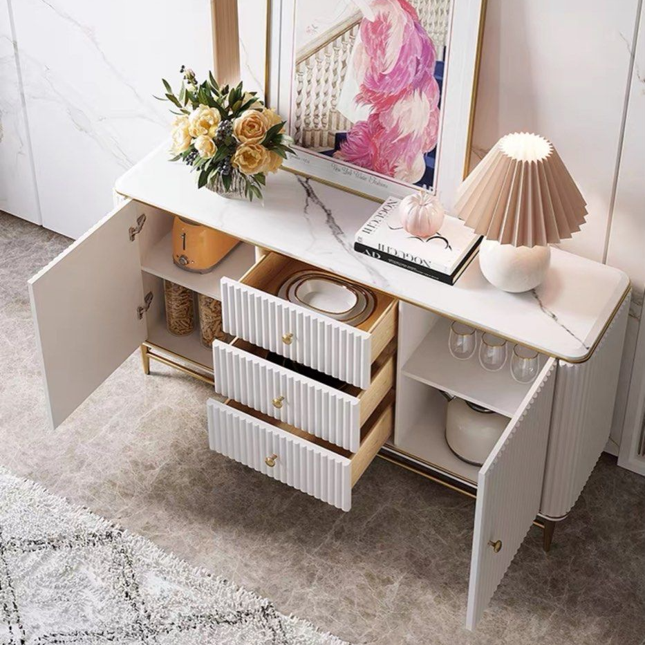 HARPER Modern Marble Sideboard - Radical Homes Singapore