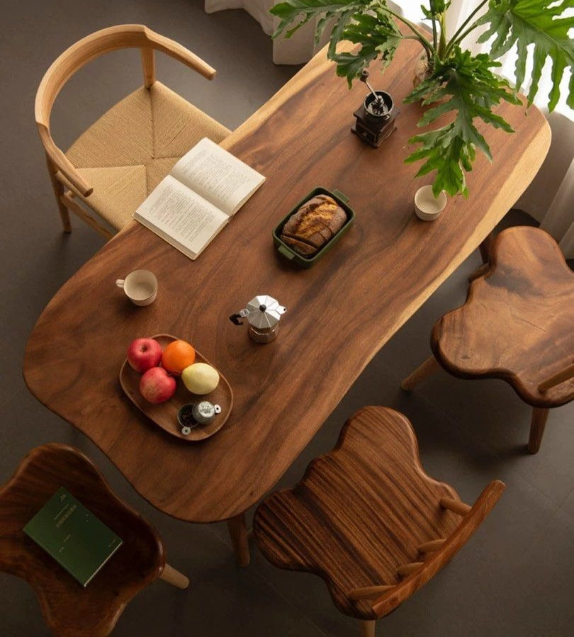 SODY Rustic Solid Wood Dining Table - Radical Homes Singapore
