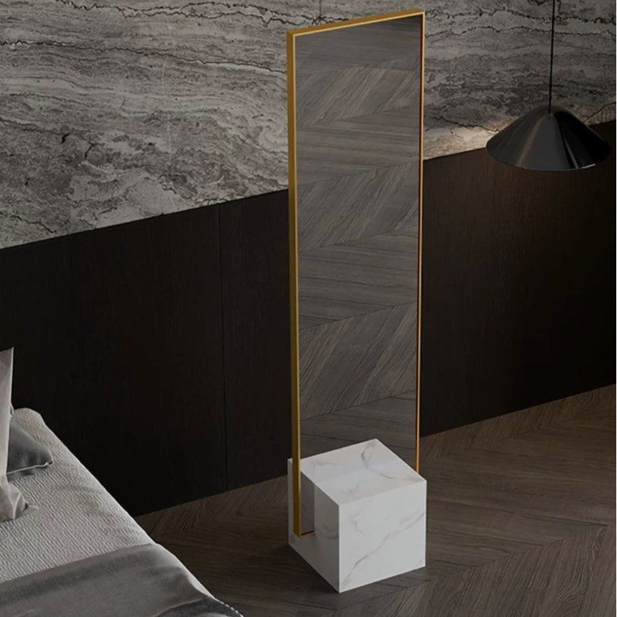 SOLVARE Modern Marble Standing Mirror - Cassa Haus Singapore