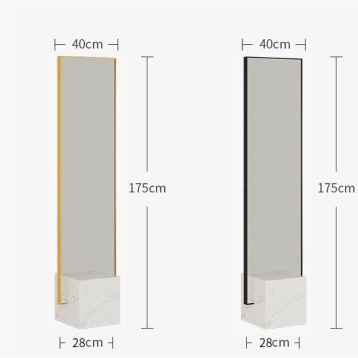 SOLVARE Modern Marble Standing Mirror - Cassa Haus Singapore