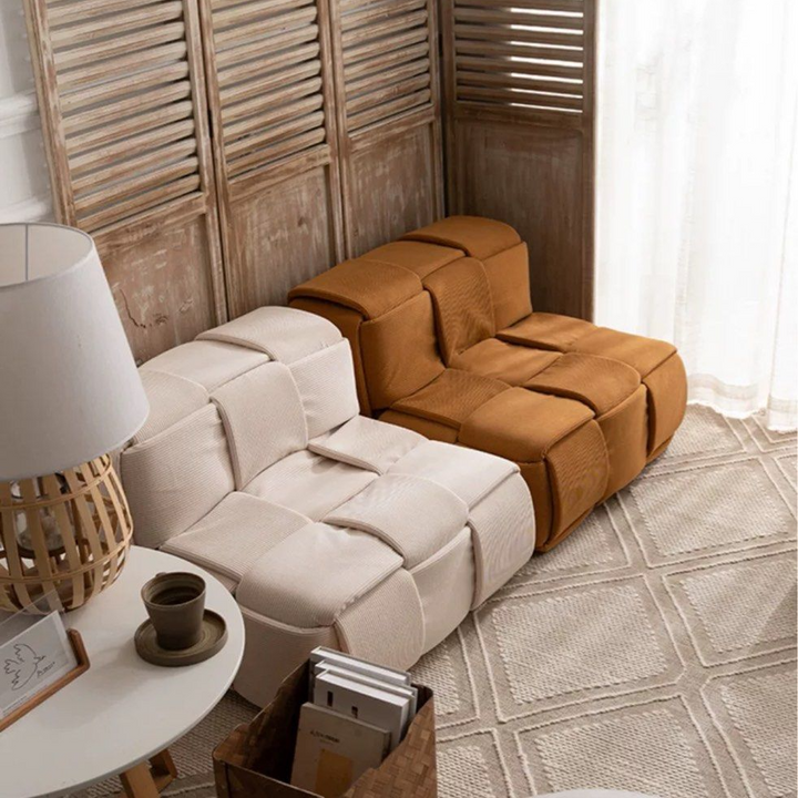 PRESTON Modern Fabric Lounge Chair - Radical Homes Singapore