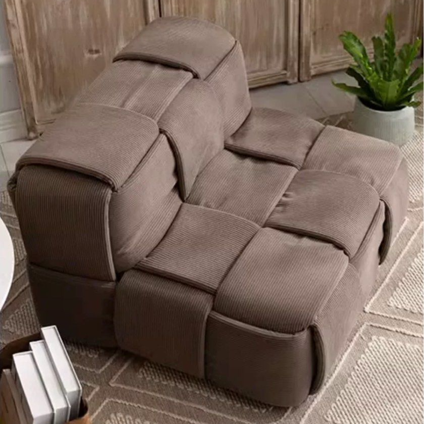 PRESTON Modern Fabric Lounge Chair - Radical Homes Singapore