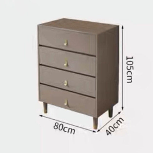 BASILIA Modern Khaki Chest Of Drawers - Radical Homes Singapore