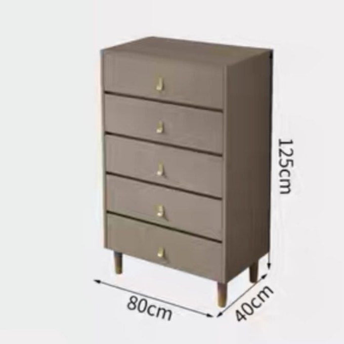 BASILIA Modern Khaki Chest Of Drawers - Radical Homes Singapore
