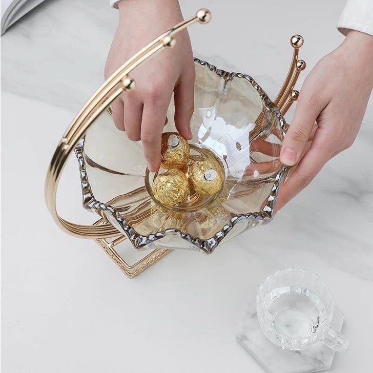 BRAVEN Boutique Glass Decorative Bowl - Radical Homes Singapore