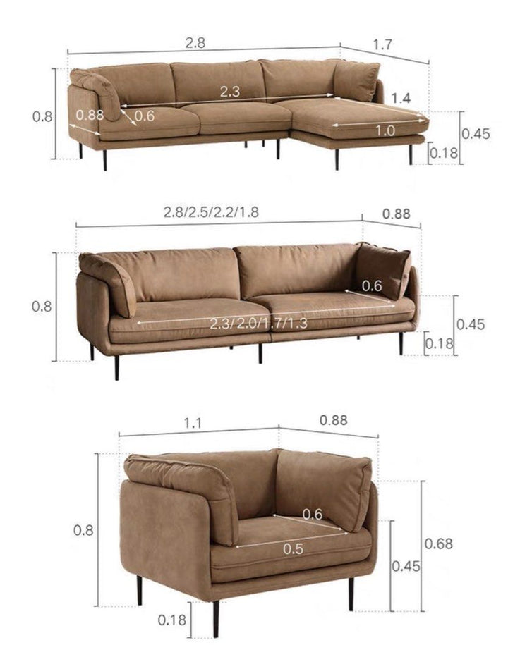 ELVORA Modern Fabric Sofa - Radical Homes Singapore