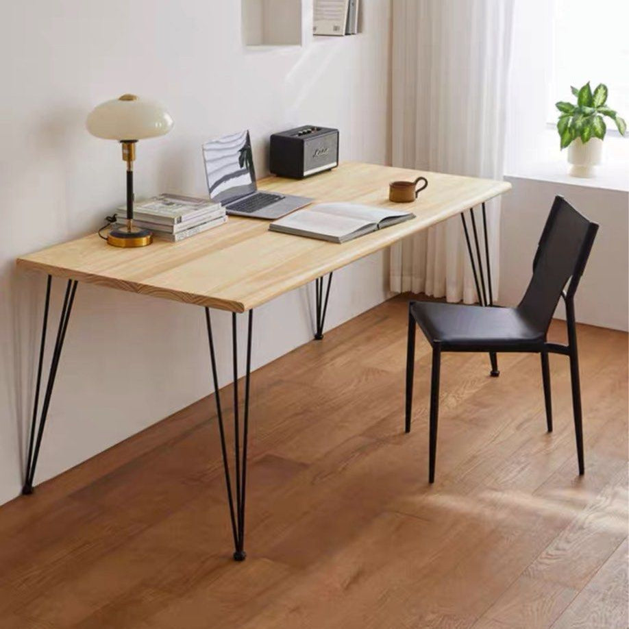 BROK Industrial Solid Wood Dining Table - Radical Homes Singapore