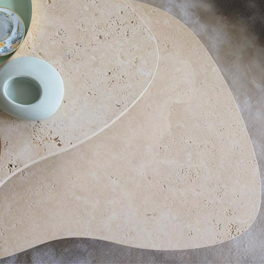 XANDER Travertine Coffee Table - Radical Homes Singapore