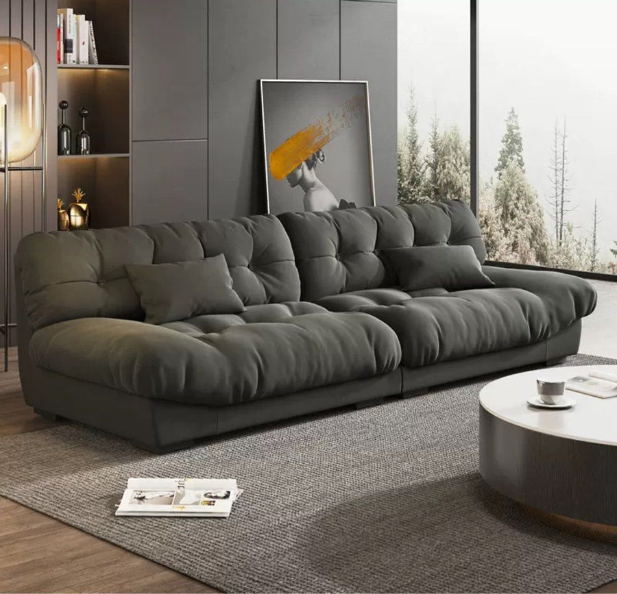 DOVELO Modern Leathaire Sofa - Radical Homes Singapore