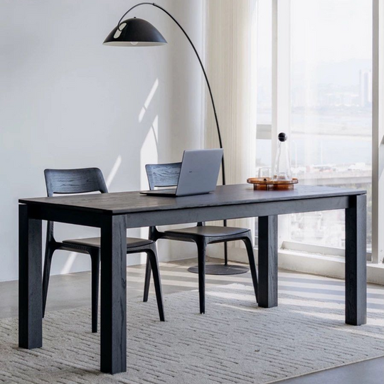 OAKVIREN Modern Solid Wood Dining Table - Cassa Haus Singapore