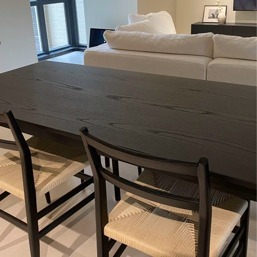 CANCIO Modern Solid Wood Dining Table - Radical Homes Singapore