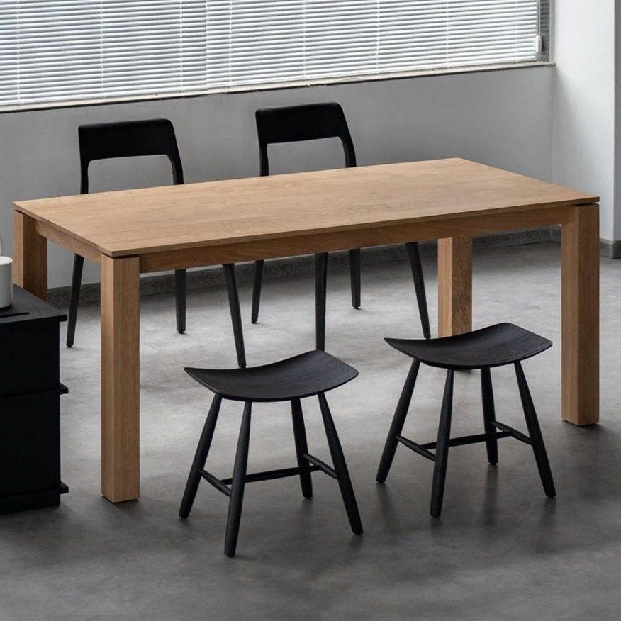 CANCIO Modern Solid Wood Dining Table - Radical Homes Singapore