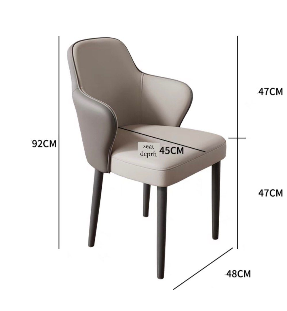YAVERO Modern Leather Dining Chair - Cassa Haus Singapore