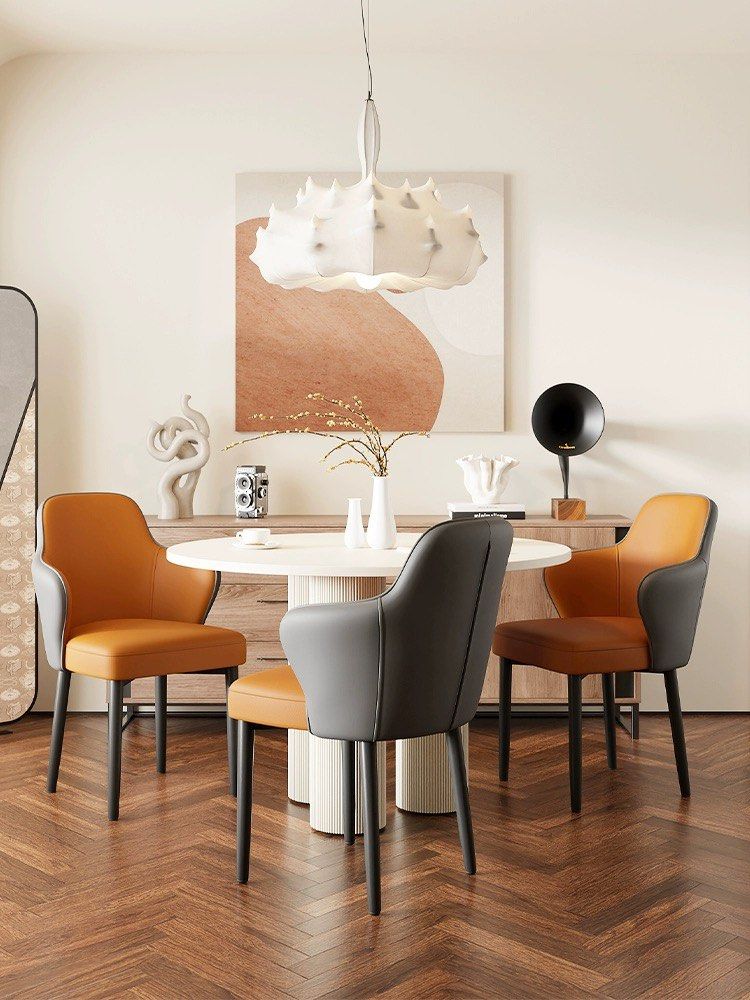 YAVERO Modern Leather Dining Chair - Cassa Haus Singapore