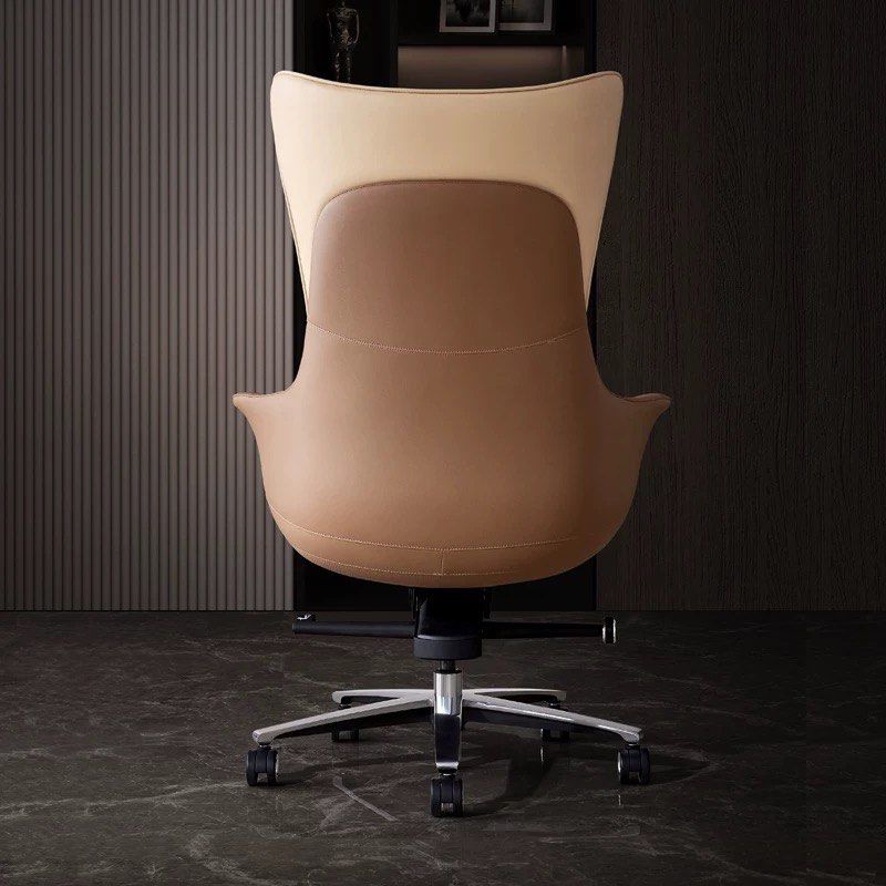 DRAVO Modern Genuine Leather Office Chair - Cassa Haus Singapore
