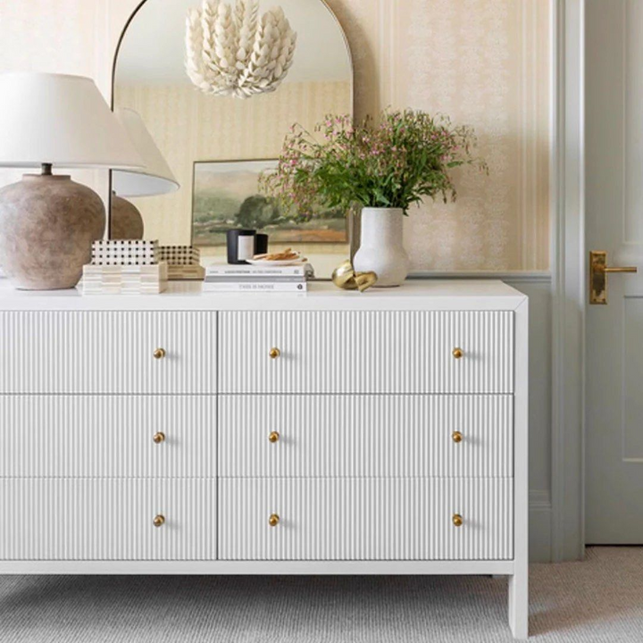 PELE Modern Fluted Chest Of Drawers - Radical Homes Singapore