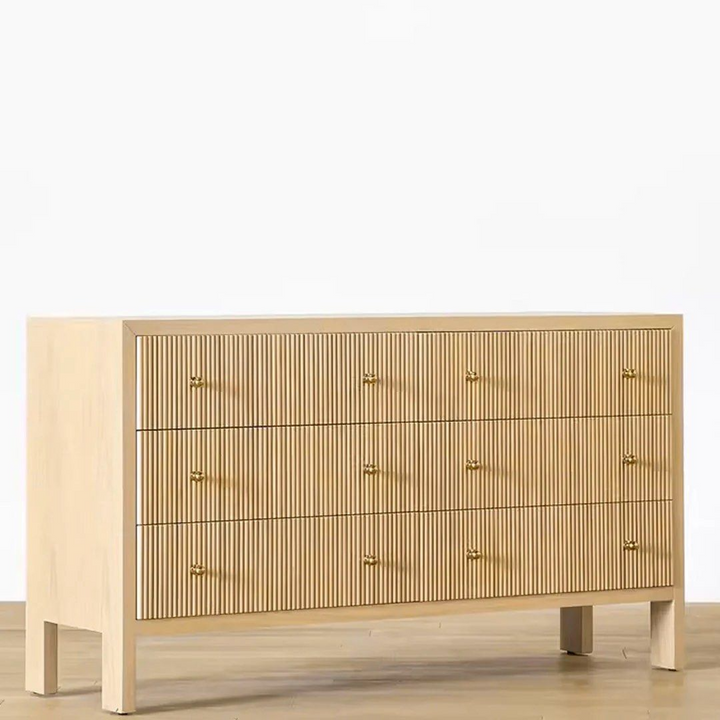 PELE Modern Fluted Chest Of Drawers - Radical Homes Singapore