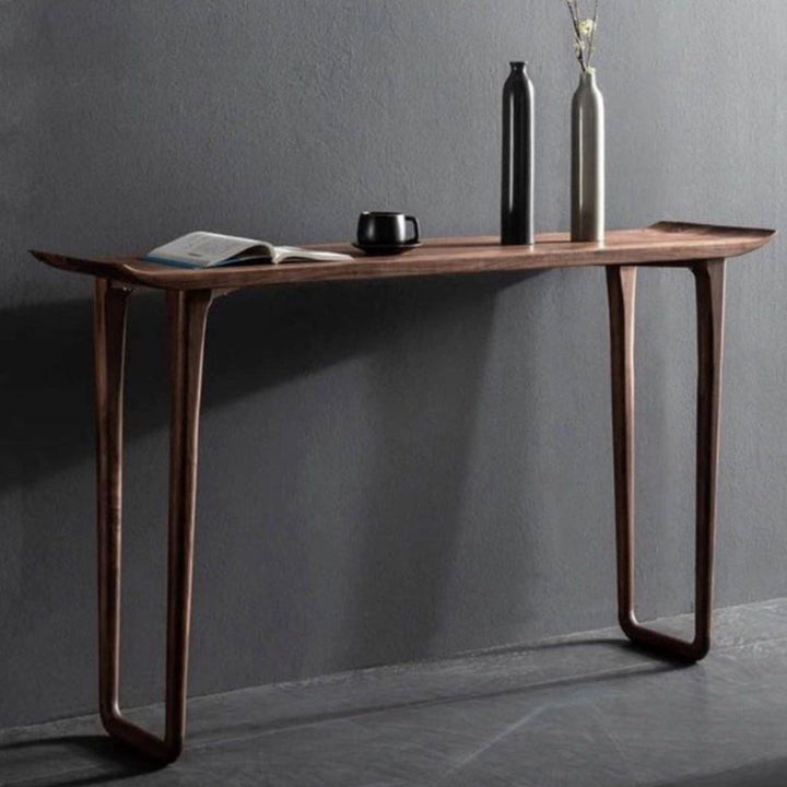 EVANDER Rustic Solid Wood Console Table - Radical Homes Singapore