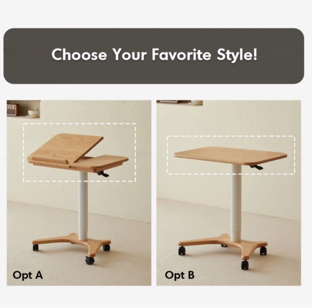 ALGERNON Scandinavian Oak Wood Study Desk - Radical Homes Singapore