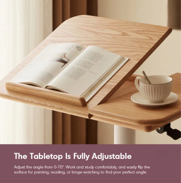 ALGERNON Scandinavian Oak Wood Study Desk - Radical Homes Singapore