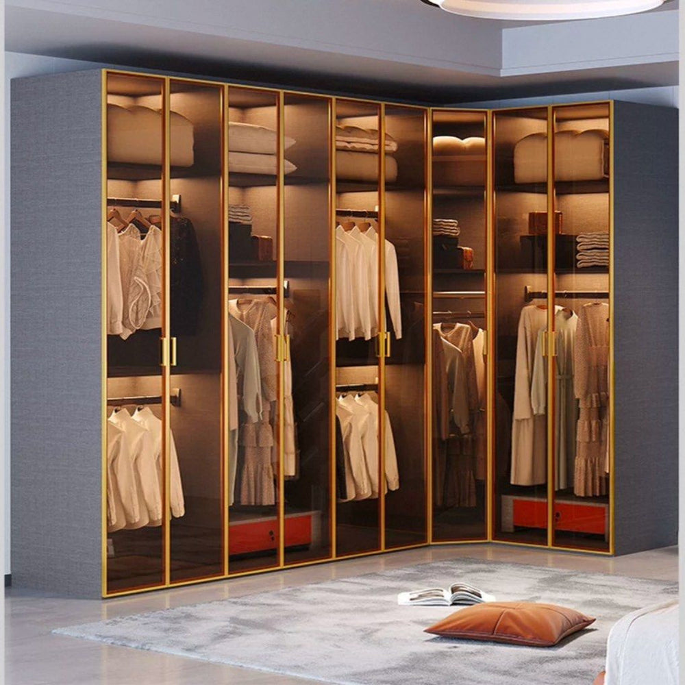 CALHUR Modern Glass Wardrobe - Radical Homes Singapore