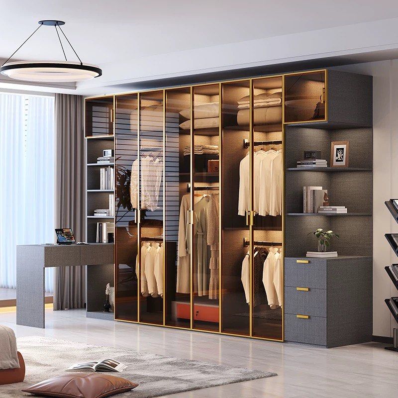 CALHUR Modern Glass Wardrobe - Radical Homes Singapore