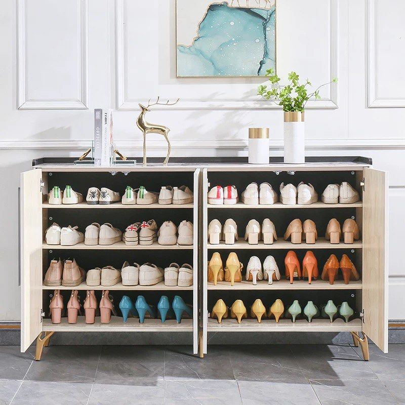 AZURE Modern Fluted Shoe Cabinet - Cassa Haus Singapore