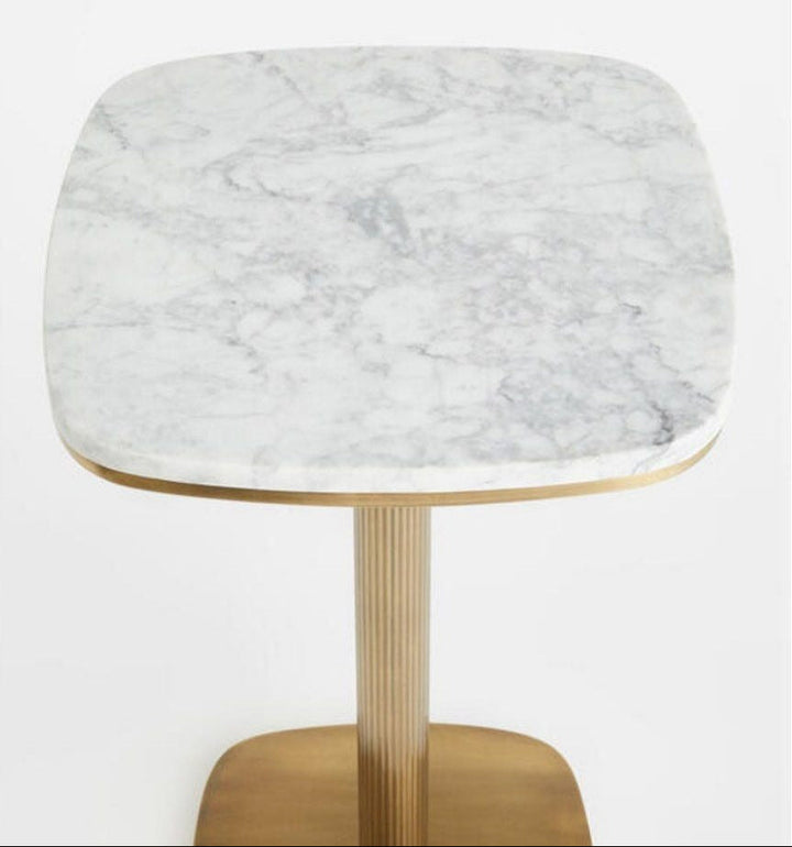 RABBAN Modern Marble Side Table - Radical Homes Singapore