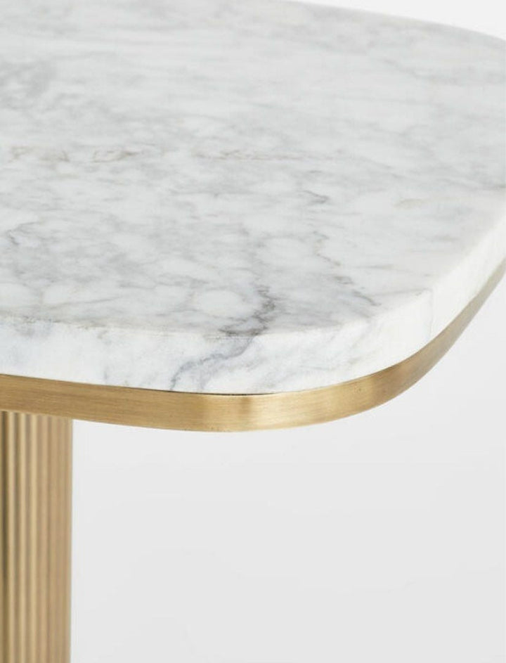 RABBAN Modern Marble Side Table - Radical Homes Singapore