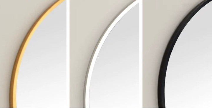 CANDIS Modern Stainless Steel Oval Mirror - Radical Homes Singapore