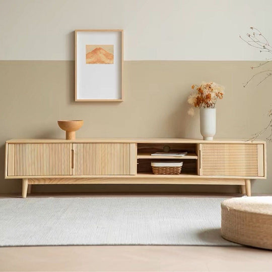 PINEVOR Modern Solid Wood TV Console - Cassa Haus Singapore