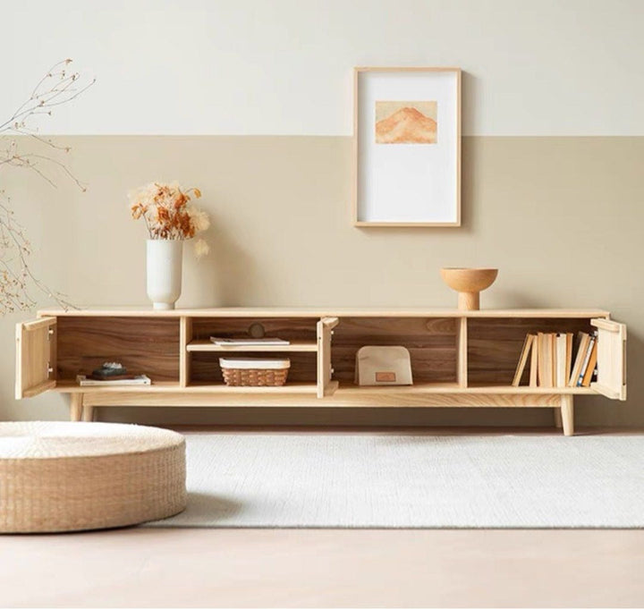 KORRIS Modern Solid Wood TV Console - Radical Homes Singapore