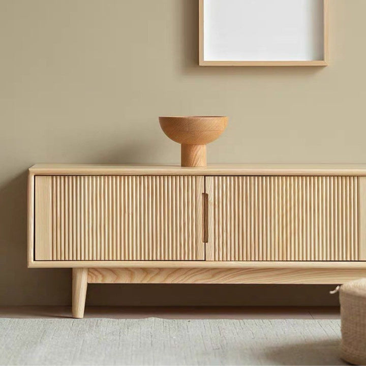 KORRIS Modern Solid Wood TV Console - Radical Homes Singapore