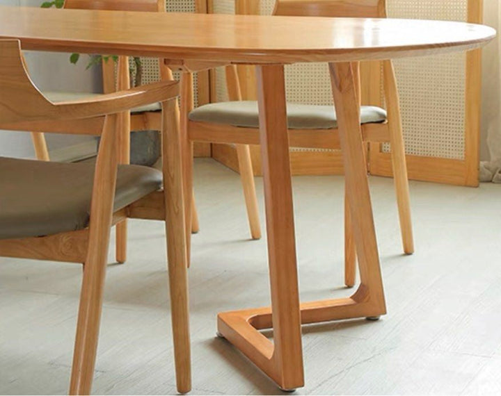 HALSTON Scandinavian Solid Wood Dining Table - Radical Homes Singapore