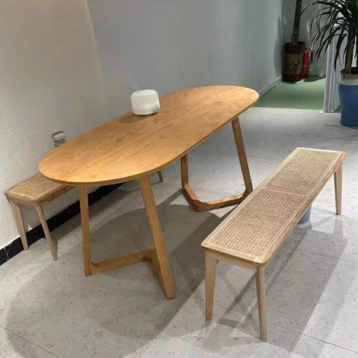 HALSTON Scandinavian Solid Wood Dining Table - Radical Homes Singapore