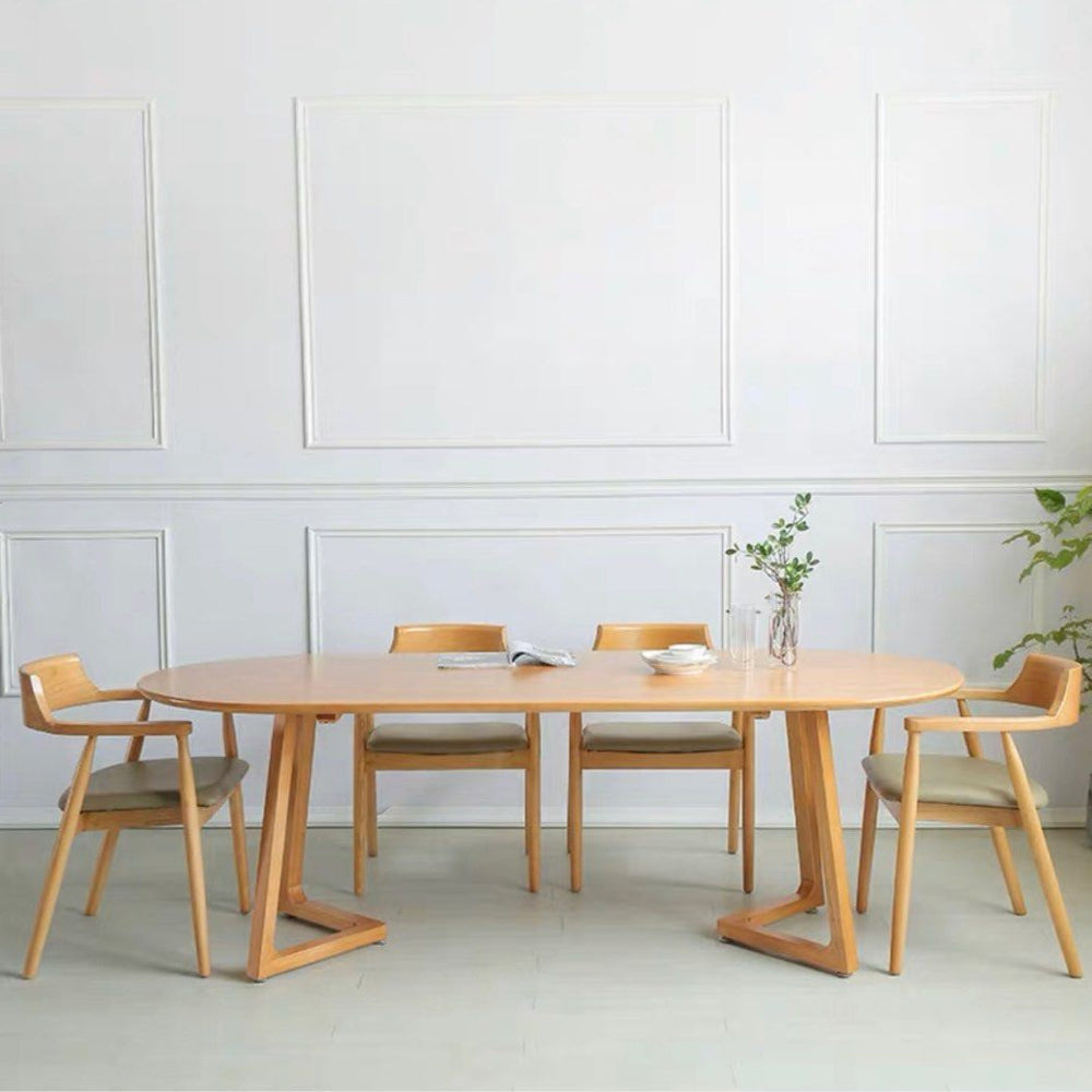 HALSTON Scandinavian Solid Wood Dining Table - Radical Homes Singapore