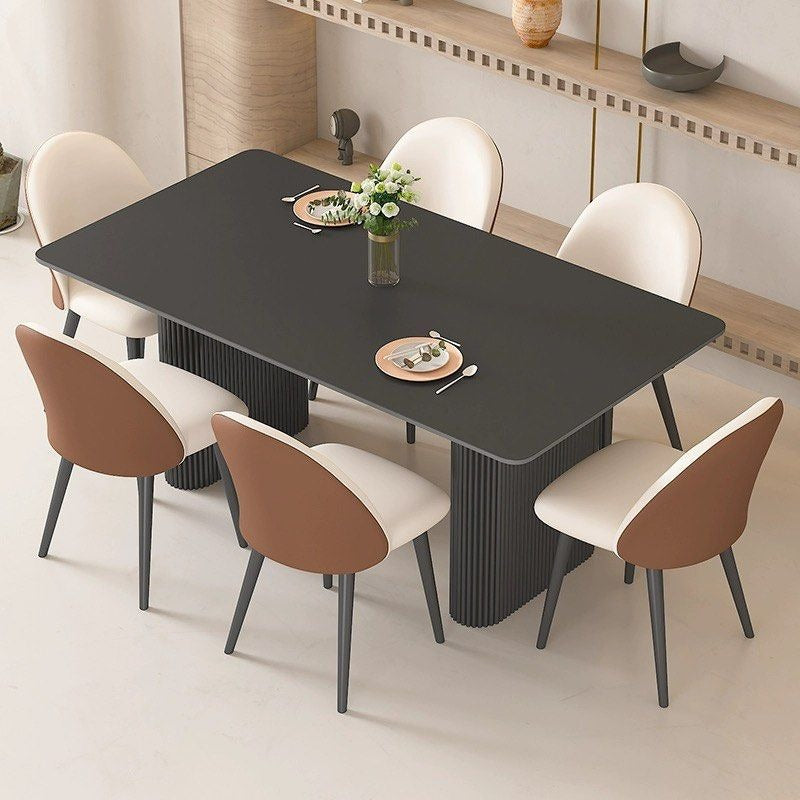 CARMONA Modern Sintered Stone Dining Table and Chair Set - Radical Homes Singapore