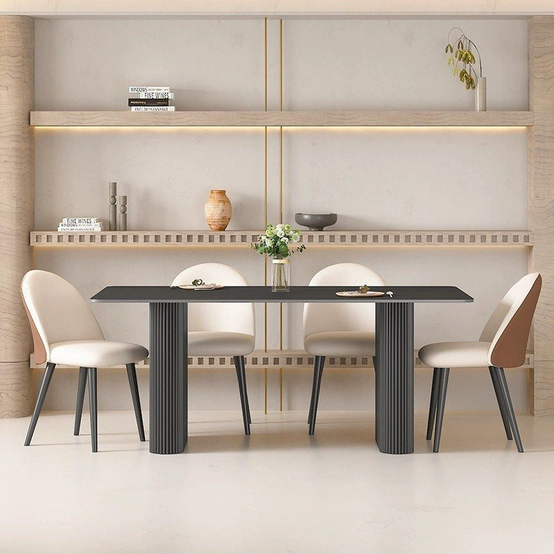 CARMONA Modern Sintered Stone Dining Table and Chair Set - Radical Homes Singapore