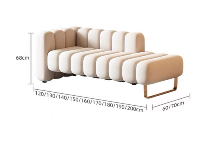 LIBERTY Modern Velvet Ottoman - Radical Homes Singapore