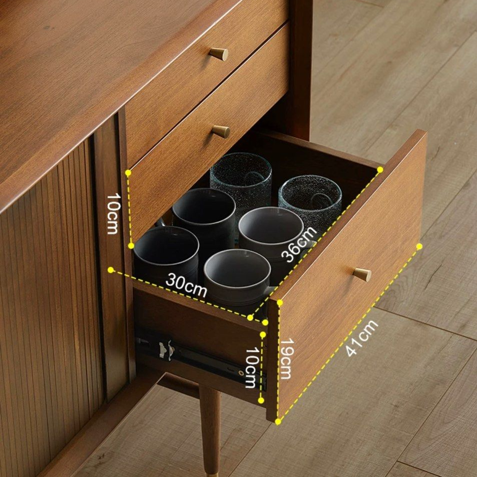 ADA Oak Wood Sideboard - Radical Homes Singapore