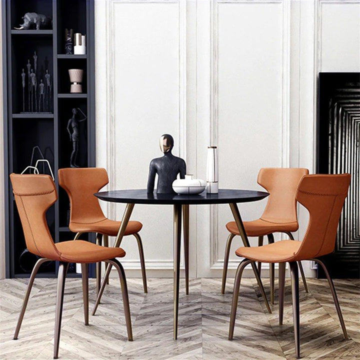 GALIEN Faux Leather Dining Chair (set of 2) - Radical Homes Singapore