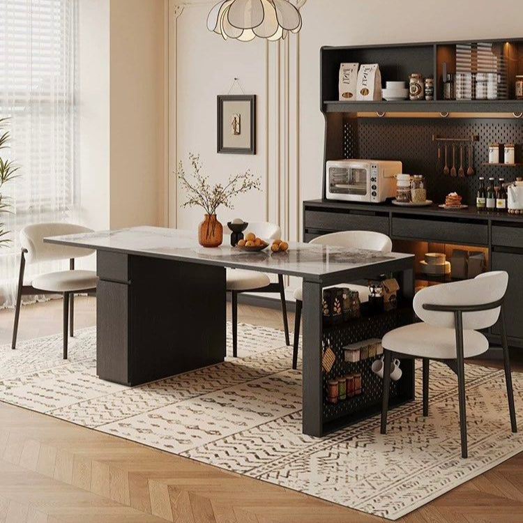 CASHEI Modern Extendable Sintered Stone Dining Table - Radical Homes Singapore