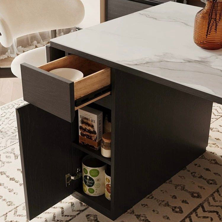 CASHEI Modern Extendable Sintered Stone Dining Table - Radical Homes Singapore