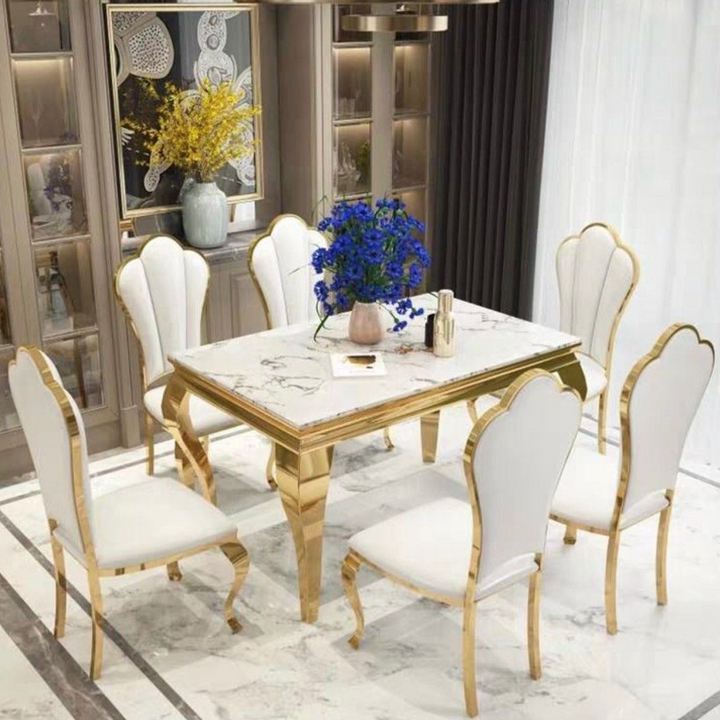 SCOTT Victorian Marble Dining Table - Radical Homes Singapore