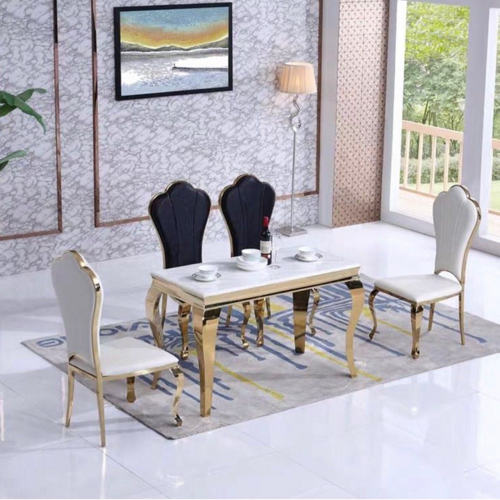 SCOTT Victorian Marble Dining Table - Radical Homes Singapore