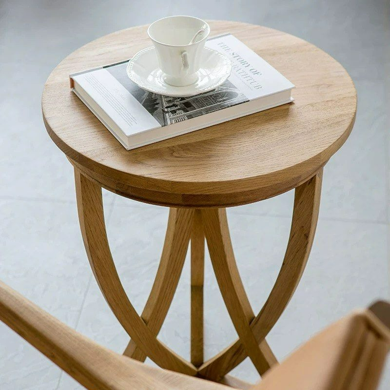 SHADDAM Modern Solid Wood Side Table - Radical Homes Singapore