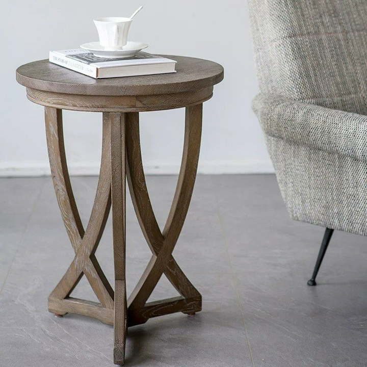 SHADDAM Modern Solid Wood Side Table - Radical Homes Singapore