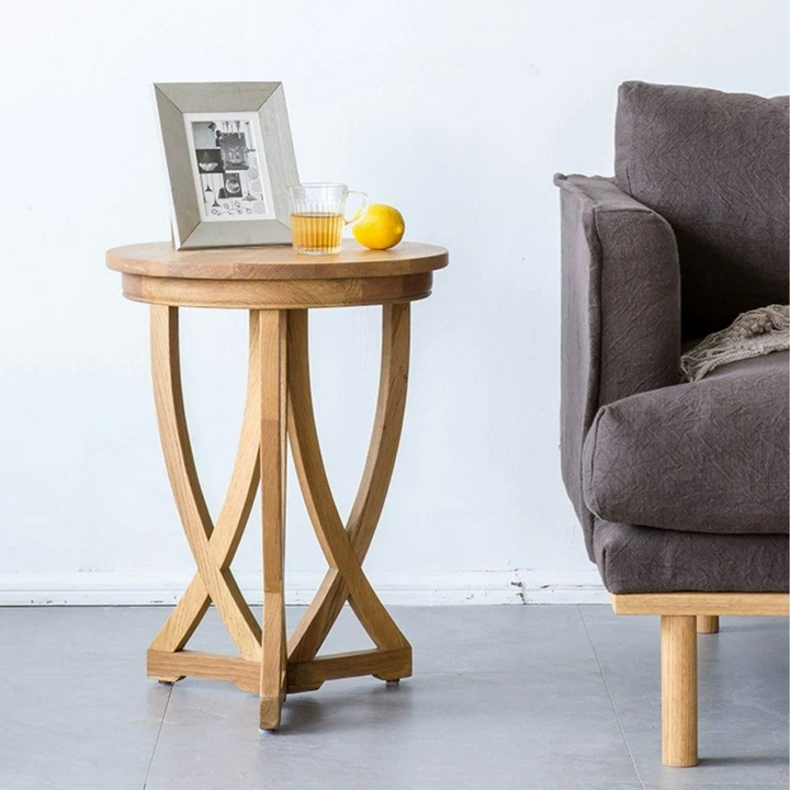 SHADDAM Modern Solid Wood Side Table - Radical Homes Singapore