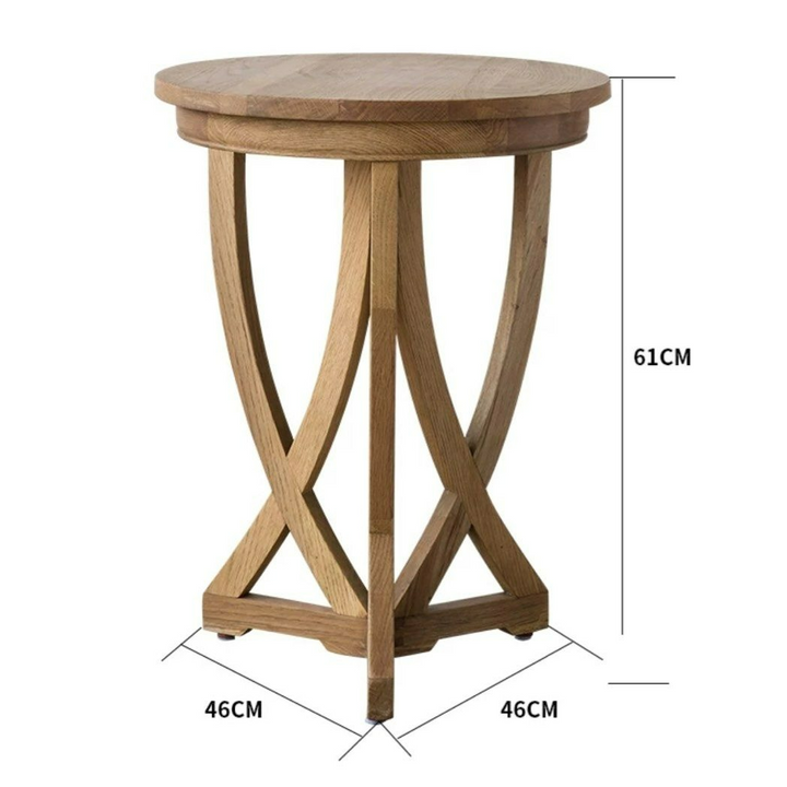 SHADDAM Modern Solid Wood Side Table - Radical Homes Singapore