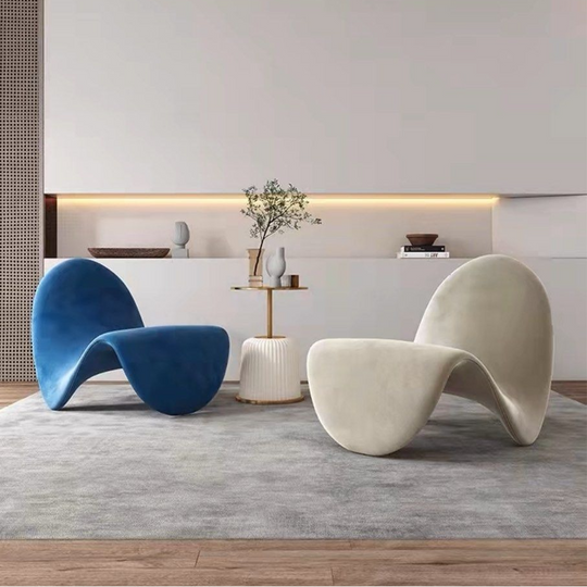 MIKA Modern Velvet Lounge Chair - Cassa Haus Singapore